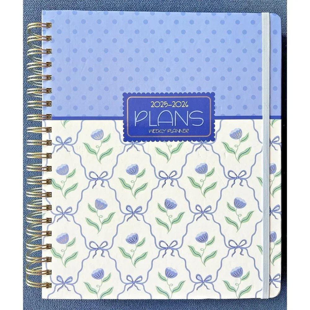 2026 Planner BLUE BOWS FLOWER Daily Weekly Weekly Planning Note 9